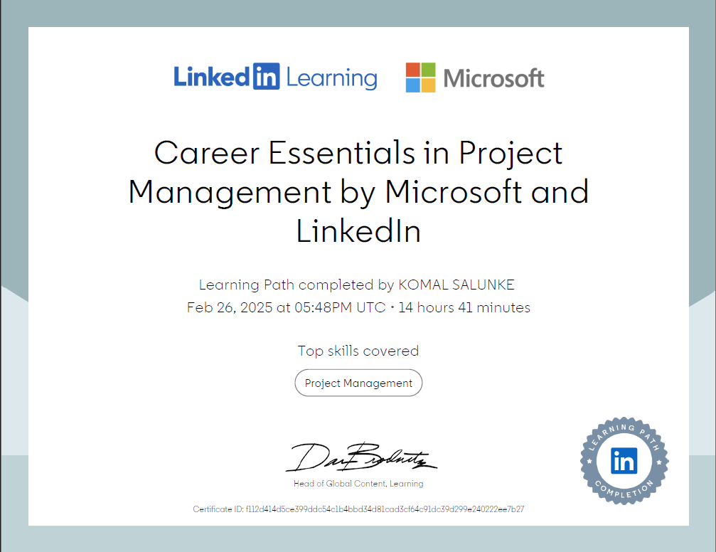 linkedin Certification